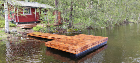 Putkiponttonilaituri 4 x 2,4 metriä TEE-ITSE