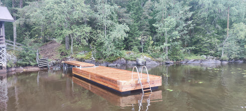 Putkiponttonilaituri 8 x 2,4 m 500 mm