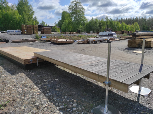 Pylväslaituri Napero 6x1,2 m