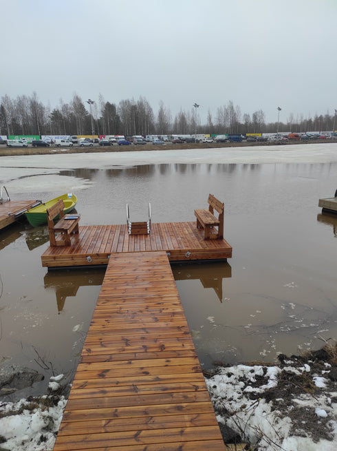 Putkiponttonilaituri 4 x 2,4 metriä TEE-ITSE