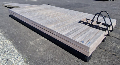 6 x 3,15 metriä 400 mm putkiponttonilaituri PORO-laudalla - ERIKOISMALLI