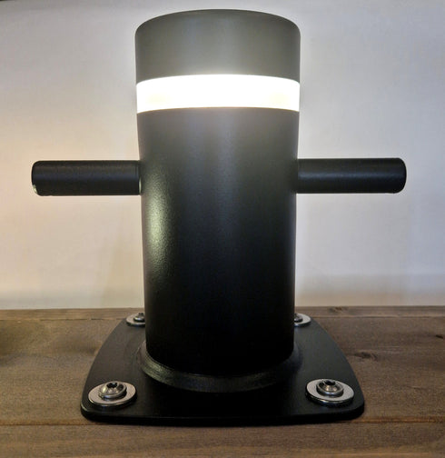 Pystypollari musta LED-valolla, RST