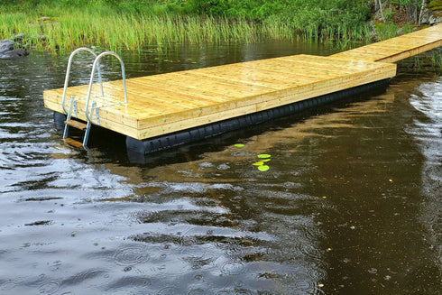 5 x 2,4 metriä 400 mm putkiponttonilaituri