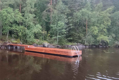 Putkiponttonilaituri 8 x 2,4 m 500 mm