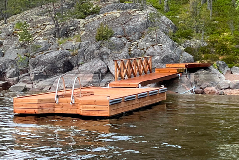 Putkiponttonilaituri 6 x 3,15 m (500 mm)