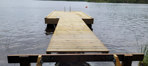 Kävelysilta 6 x 1,2 metriä