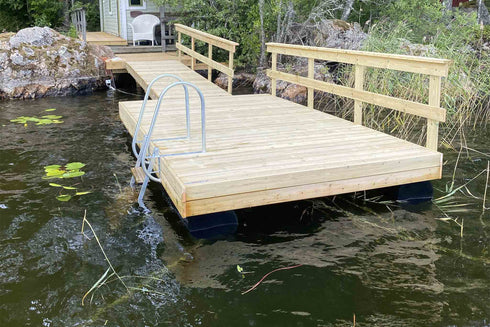 Putkiponttonilaituri 4 x 2,4 metriä TEE-ITSE