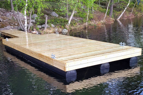 6 x 3,15 metriä 400 mm putkiponttonilaituri - MESSUTARJOUS (Norm. 8490 €)