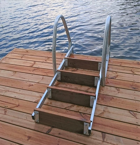 Uimaportaat, 4 askelmaa, kuumasinkityt, taittuvat