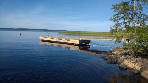 Tee-itse putkiponttonilaituri 10 x 2,4 m 500 m