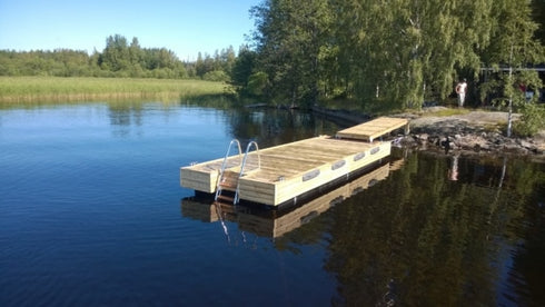Tee-itse putkiponttonilaituri 10 x 2,4 m 500 m