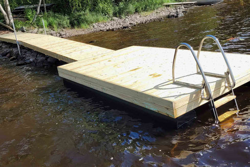 Putkiponttonilaituri 4 x 2,4 metriä TEE-ITSE