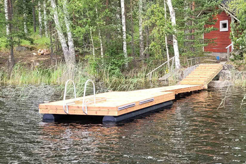 Putkiponttonilaituri 4 x 2,4 metriä TEE-ITSE