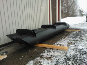 Vino pääty muovista (ajettava malli) 400 mm putkeen