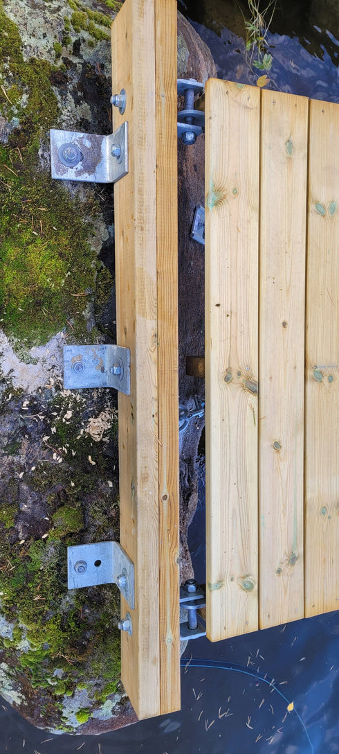 Maatuki puupalkki, kiveen, kallioon tai betoniin