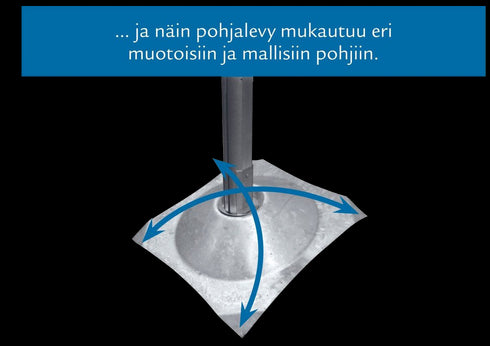 Pylväsjalkapari nostomekanismilla 1 metri