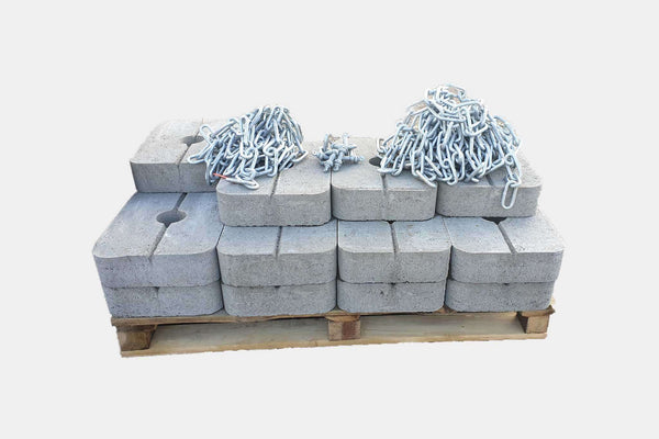 Ankkurointipaketti 500 kg (25 kg painoilla)