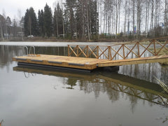 VALMIS putkiponttonilaituri 6 x 2,4 metriä (400 mm)